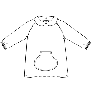 Fashion sewing patterns for UNIFORMS One-Piece Smock 672